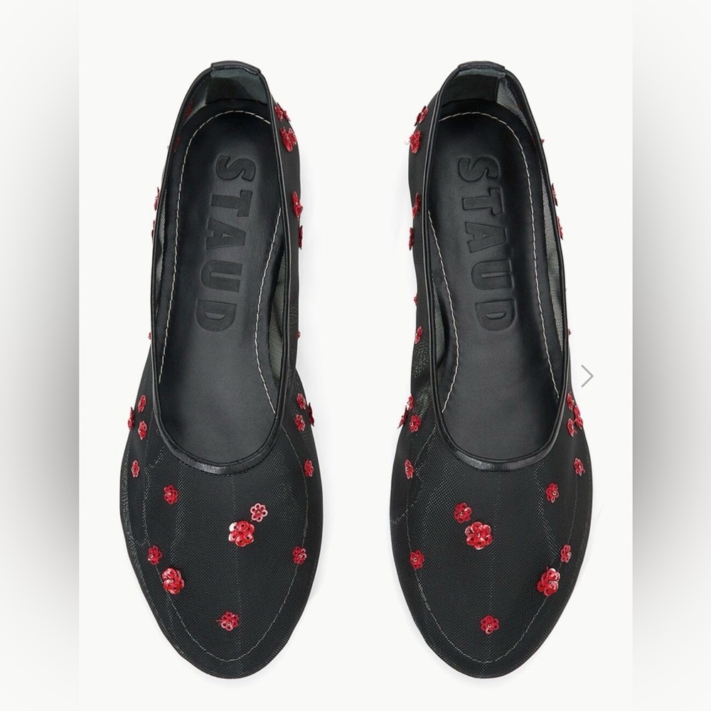 STAUD ALBA BALLET FLAT | POPPY